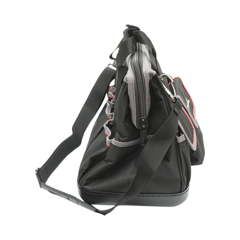 Borsa portautensili multifunzione con 15 tasche, tracolla, fondo in plastica e materiale tessile (31x17x28 cm) Breckner Germany