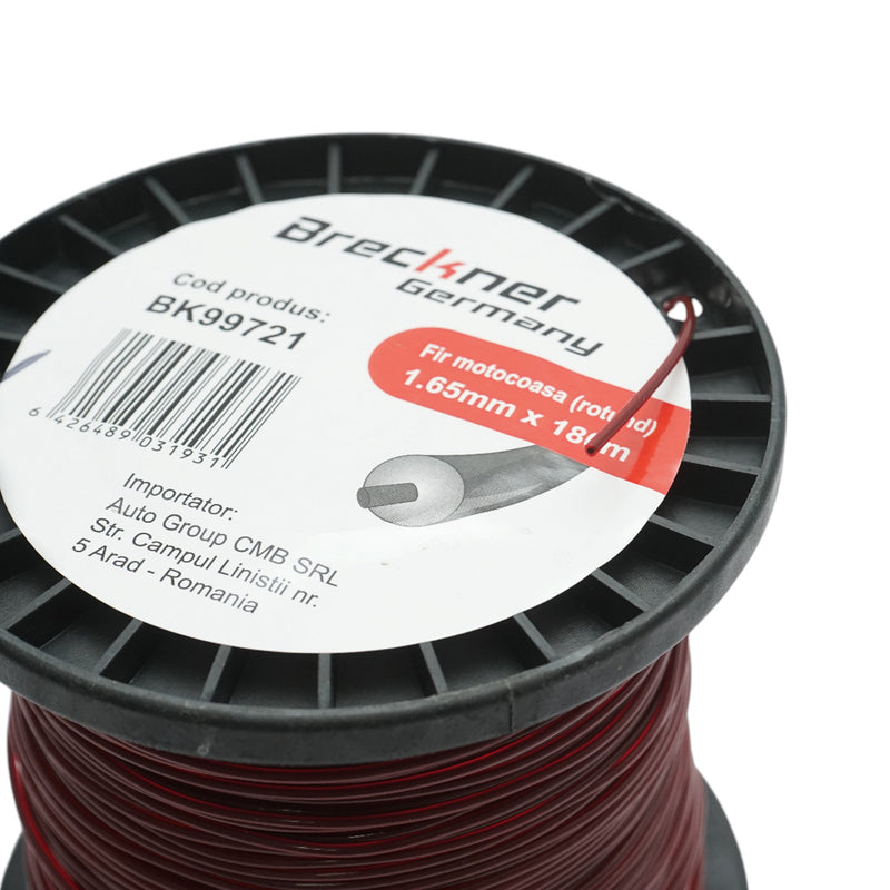 Filo rinforzato a sezione tonda per decespugliatore, 1,65 mm x 180 m Breckner Germany