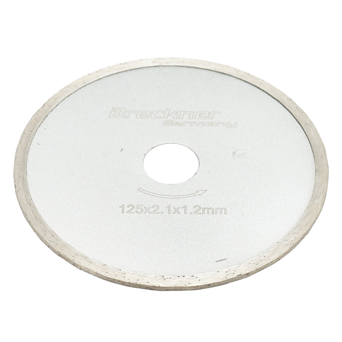Disco diamantato continuo 125x2.1x1.2 per ceramica Breckner Germany