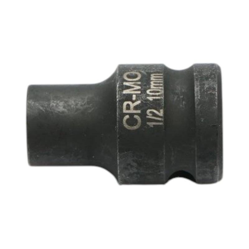 Bussola a impatto da 10 mm, lunghezza 38 mm, attacco quadro da 1/2", acciaio al cromo-molibdeno (Cr-Mo) Breckner Germany