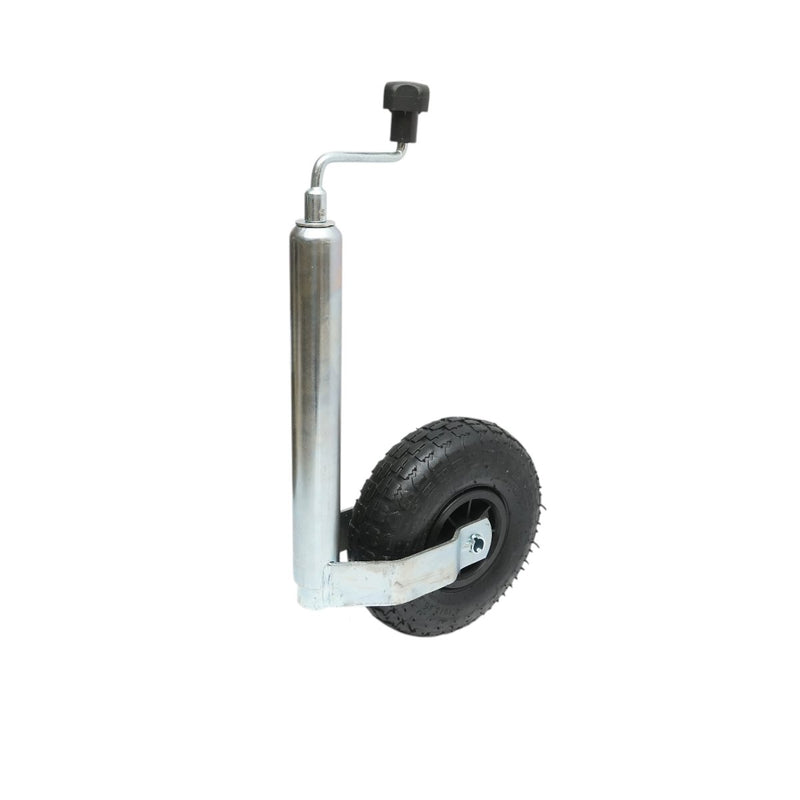 Ruotino di manovra per rimorchio con pneumatico 260x85 mm, diametro tubo 48 mm, altezza regolabile 600-880 mm, carico massimo 136 kg Breckner Germany