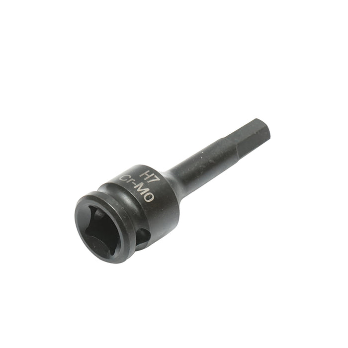 Chiave a bussola a impatto esagonale H7, 60 mm, quadrata 3/8 Cr-Mo