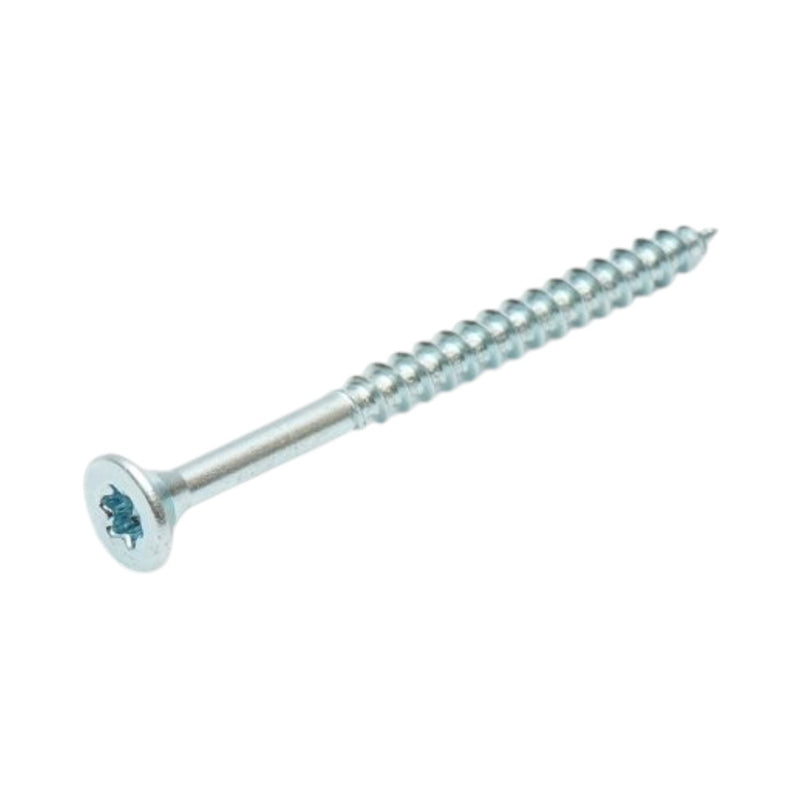 Vite autofilettante per legno 4x50 mm, testa svasata Torx TX20, acciaio zincato, 500 pz/scatola