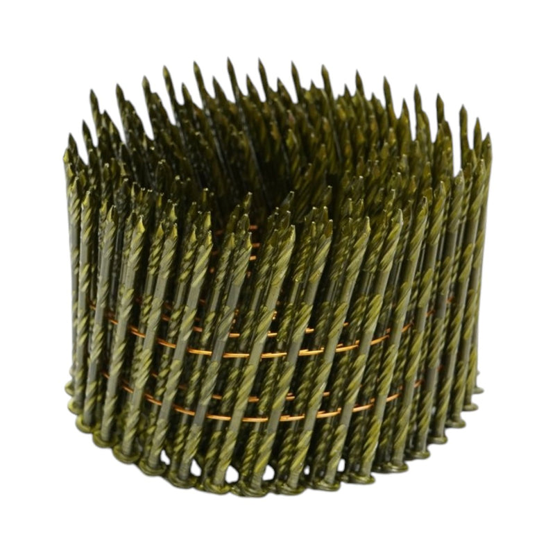 Set di 7.200 chiodi in bobina a gambo anulare per edilizia (2,9 x 70 mm): 240 chiodi/bobina, 30 bobine/scatola.