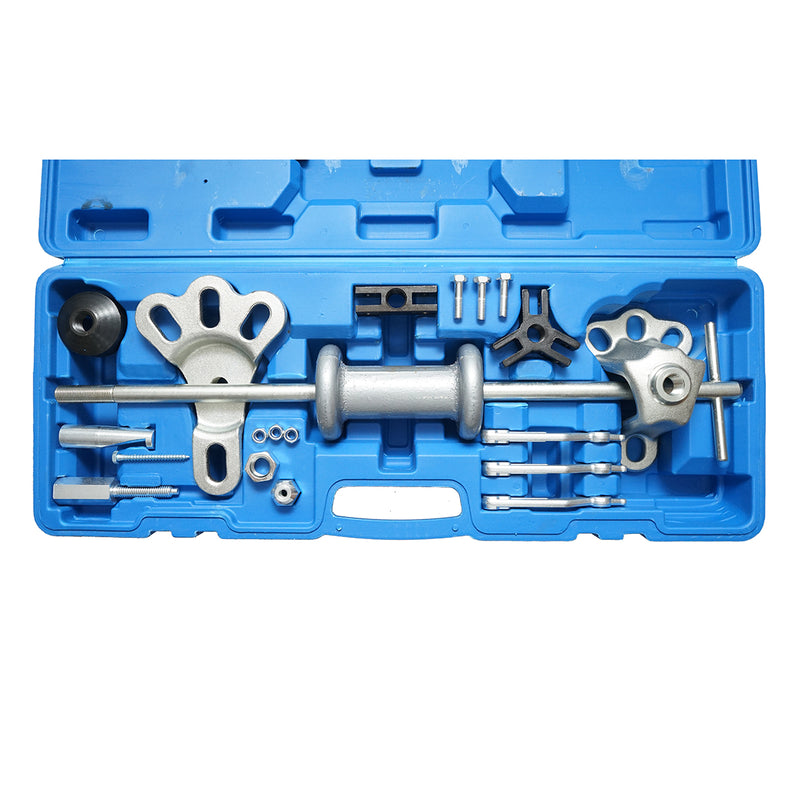 Set estrattore per mozzi e cuscinetti con martello a slitta – 21 pezzi Breckner Germany