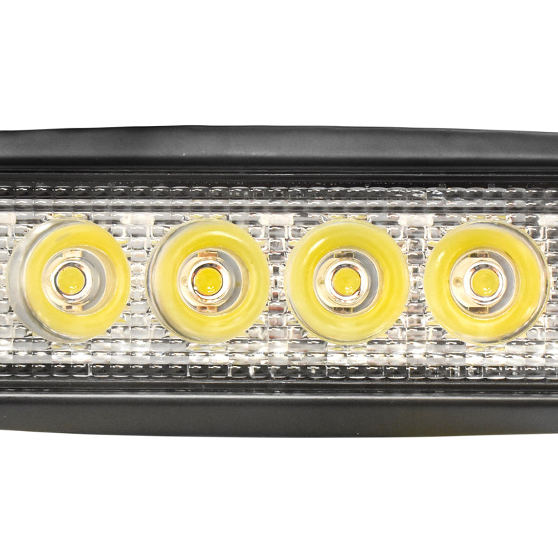 Lampada a barra con 6 LED 10-60V 18W angolo di fascio 30 gradi tipo spot 160x43x42mm Breckner Germany