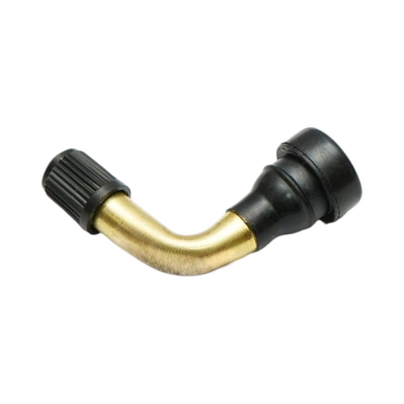 Valvola in alluminio a 90 gradi (PVR40) per cerchi tubeless di moto, scooter e monopattini elettrici.