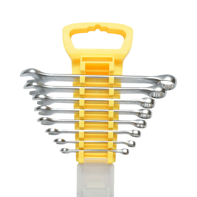 Set di chiavi combinate Crownman da 8 pezzi, fisse e ad anello, 6-19 mm, acciaio al carbonio