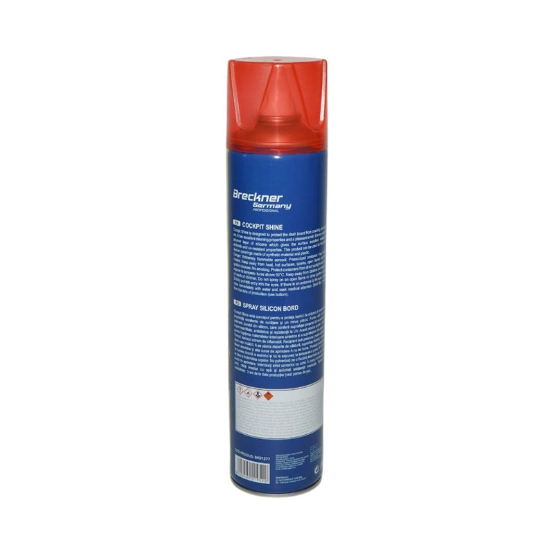 Spray antistatico al silicone per cruscotti, profumazione alla rosa, 650 ml Breckner Germany