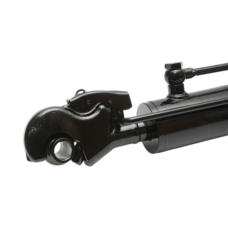 Tirante centrale idraulico regolabile 640–920 mm, categoria 2-2, con attacco rapido, corsa 280 mm, perno da 25,4 mm, stelo da 35 mm.