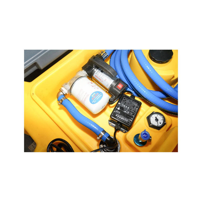 Serbatoio per Carburante Portatile, Serbatoio per gasolio da 220 Litri con impianto di trasferimento 12V/200W, Portata 60 L/min.