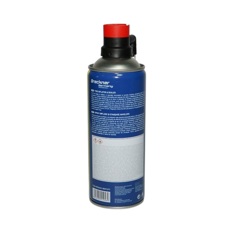 Spray gonfiaggio e sigillante per pneumatici 450ml Breckner Germany