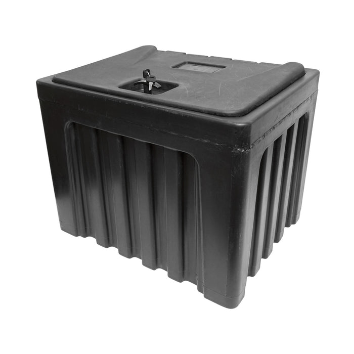 Cassetta per attrezzi senza supporto, in plastica nera 468x470x600 mm