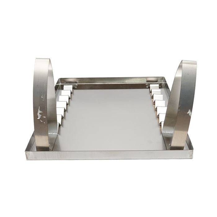 Vassoio in acciaio inossidabile per disopercolare, dimensioni 600x700x30 mm