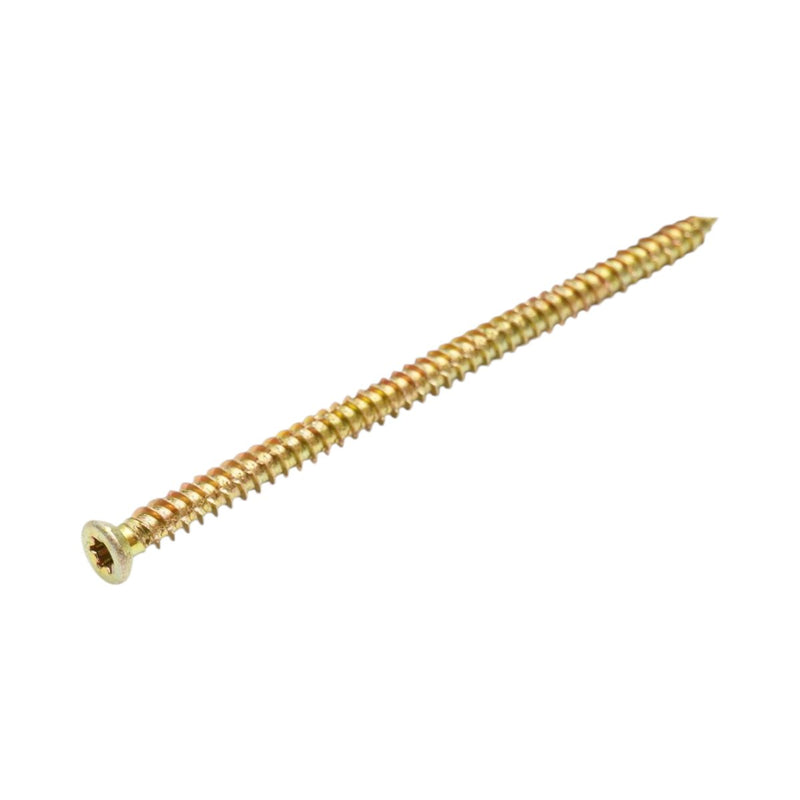 Vite per il fissaggio di serramenti 7,5x132 mm, Torx TX30, acciaio zincato giallo, 100 pz/scatola