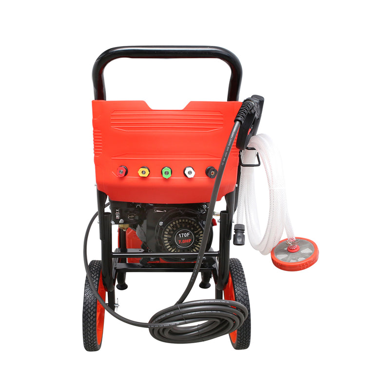 Idropulitrice a scoppio Thor da 7 CV, 200 bar, portata 500 l/h, con tubo e pistola