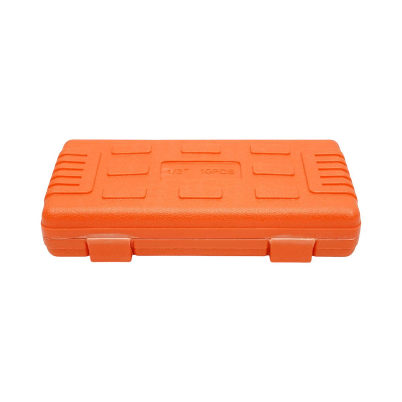 Set di 10 bussole Torx lunghe (T30–T100), attacco da 1/2", in acciaio Cr-Mo Breckner Germany