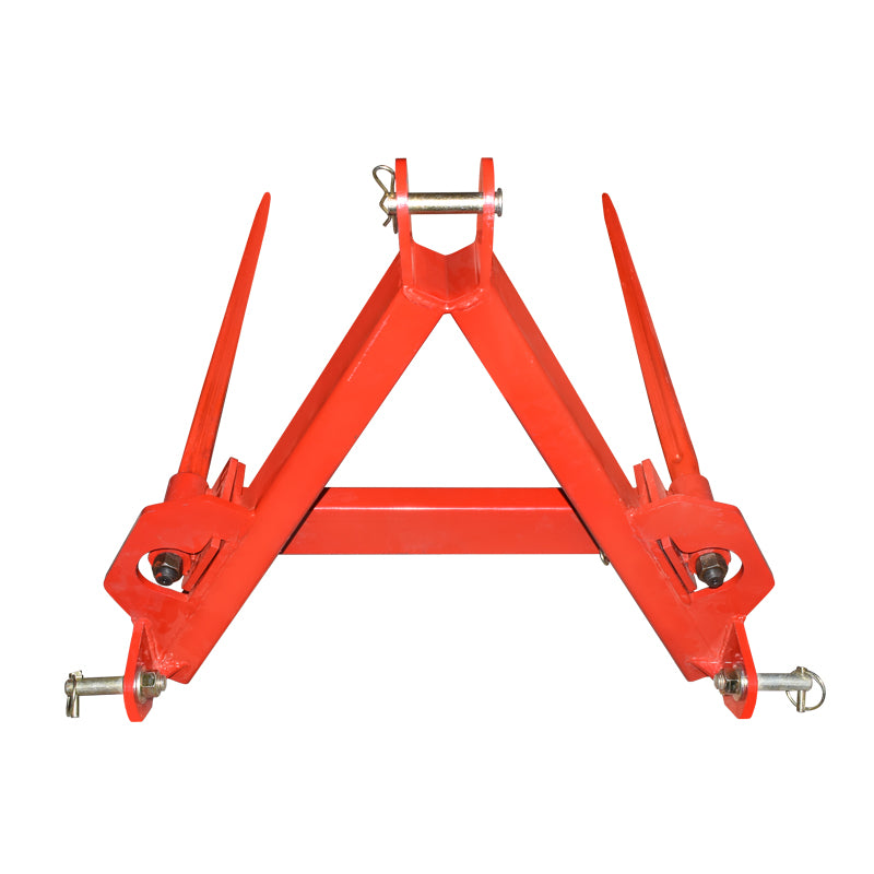 Forca posteriore per balle (33 kg) con due denti da 800 mm