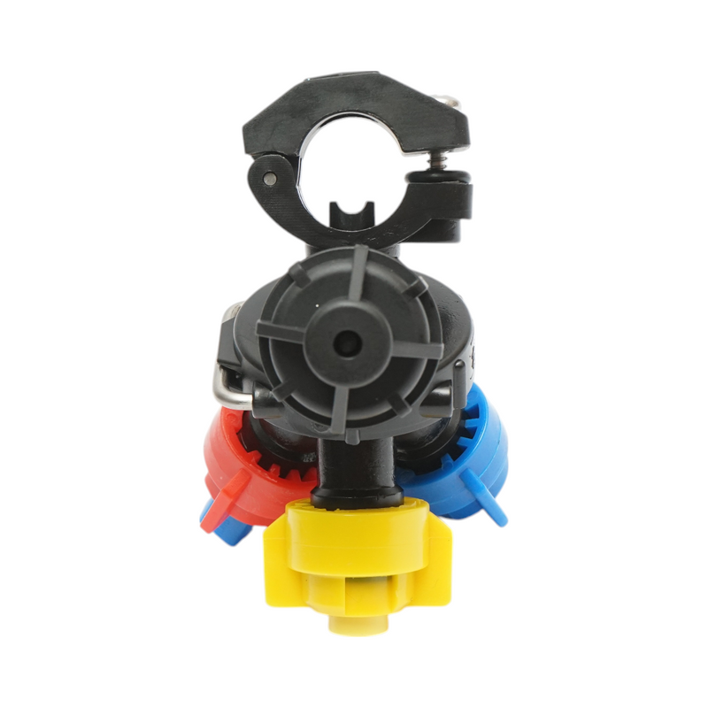 Gruppo irroratore per diserbo completo di 3 ugelli, per tubo Ø 20 mm.
