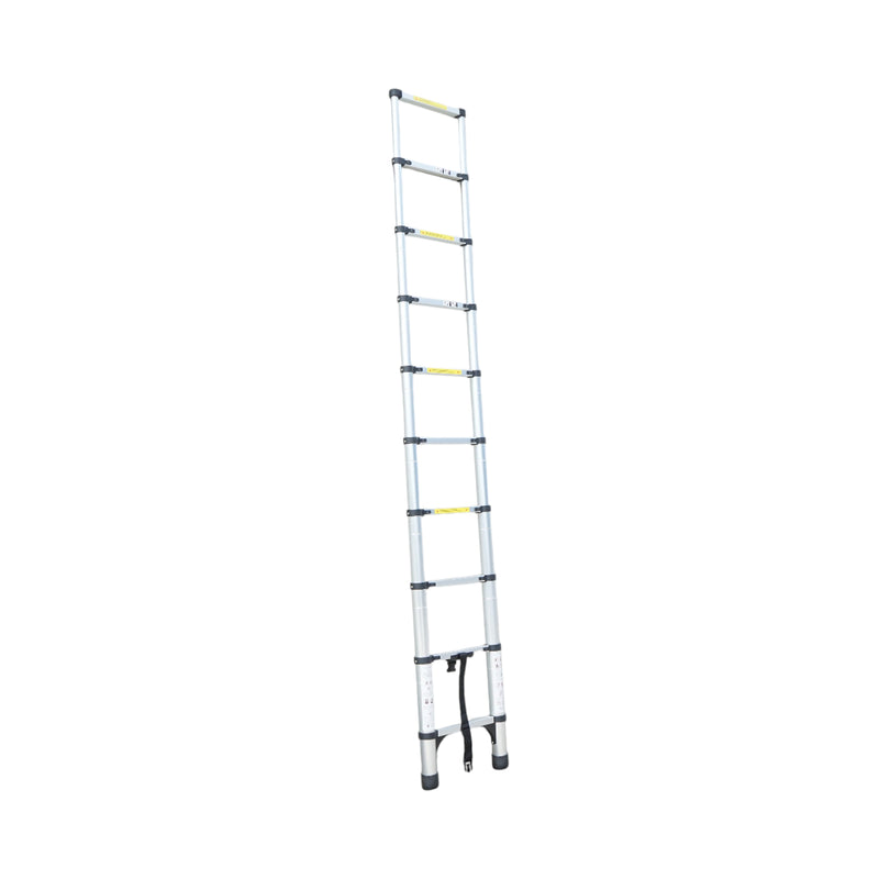 Scala telescopica in alluminio da 2,9 m, 10 pioli antiscivolo, portata massima 150 kg Breckner Germany