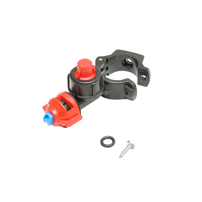 Gruppo spruzzatore completo con ugello e valvola antigoccia per tubo da Ø32 mm (irroratrice per diserbo)