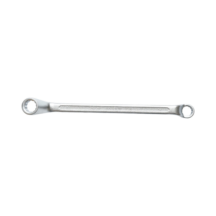 Set di 8 chiavi inelari piegate in supporto con clip, dimensioni 6-22mm, Cr-V Crownman