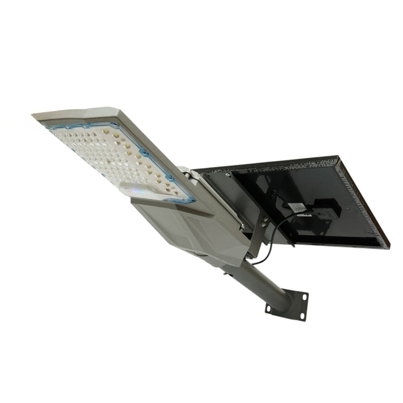 Lampione stradale a LED da 300 W, 6500 K, con pannello solare da 40 W, batteria LiFePO4 da 45.000 mAh, telecomando e staffa di montaggio. Breckner Germany