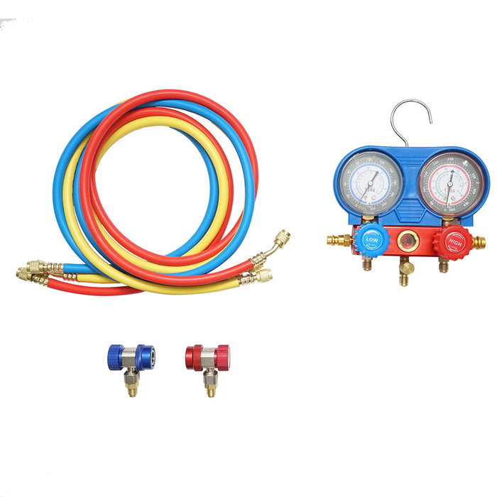 Kit di controllo e ricarica del sistema di aria condizionata per auto, freon R22, R32, R134a, R410a Breckner Germany
