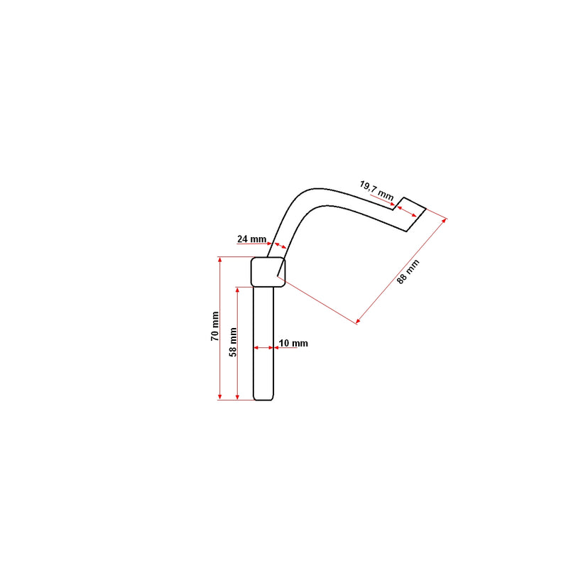 Spina di sicurezza per tubo da 10 mm