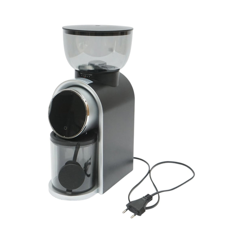 Macinacaffè elettrico automatico 150W, 220V, regolazione della macinatura a 25 livelli, display digitale touch, macine coniche, contenitore chicchi da 250g