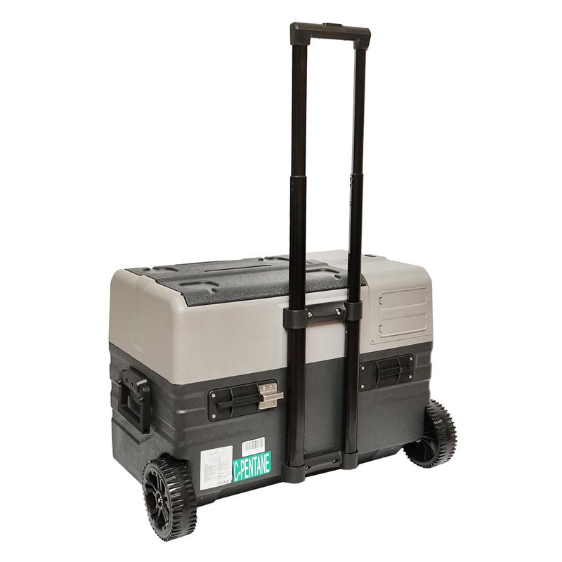 Frigorifero da auto con compressore e ruote tipo trolley 42L 12-24-220V 60W