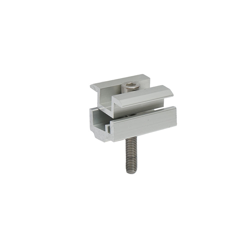 Morsetto centrale da 35 mm con bullone M8x55 mm – fissaggio per pannelli solari fotovoltaici, per sistemi LF74 e LT24