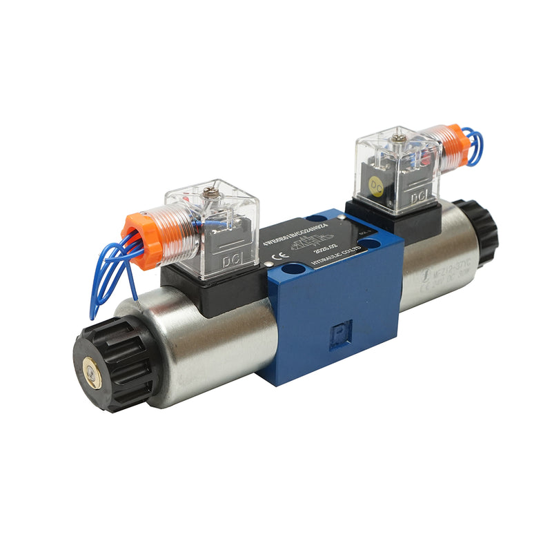 Elettrovalvola direzionale 24 VDC, 25 W, a 6 vie, per il controllo del flusso negli impianti idraulici, HDQX126J 4WE6J61B CG12N9Z4.
