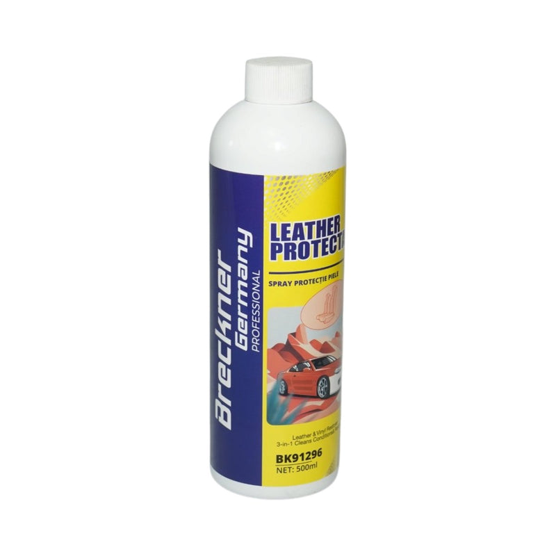 Spray protettivo 3-in-1 per pelle e vinile: pulisce, nutre e ripristina – Protettivo per pelle 500 ml Breckner Germany