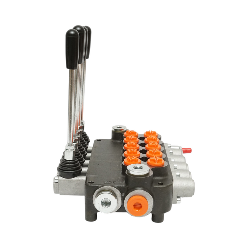 Distributore idraulico 5 leve, portata 80L/min, pressione 200 bar Breckner Germany