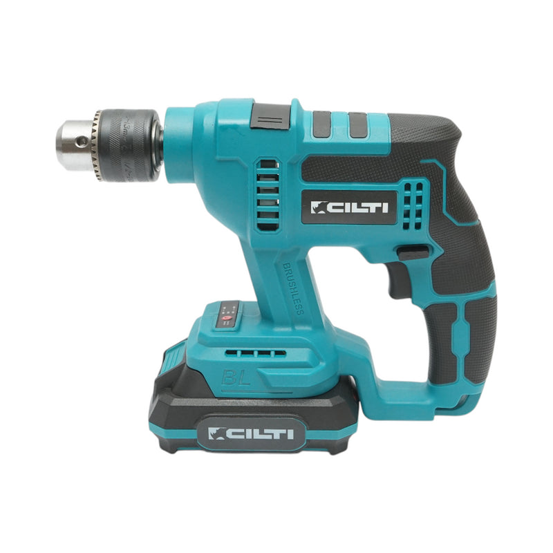 Trapano a percussione da 720 W con 2 batterie al litio 21 V/2 Ah, velocità 1700 giri/min