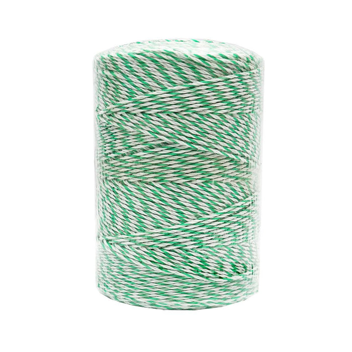 Filo per recinto elettrico, Lunghezza 500 mt, Ø2.5mm. 4x0.2mm SS, 7 Ohm/m , colore bianco/verde, recinzioni elettriche Thor