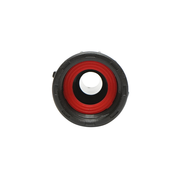 Giunto per collegamento di tubo di gocciolamento D16mmx3/4 pollice con filettatura interna per sistemi di irrigazione.