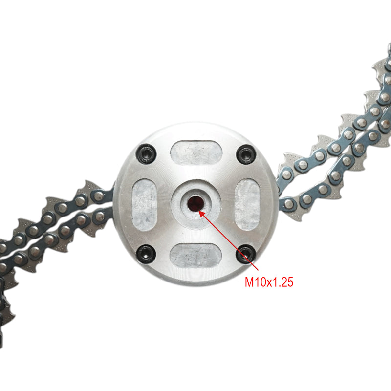 Testina universale per decespugliatore (tipo motosega) M10x1,25 mm