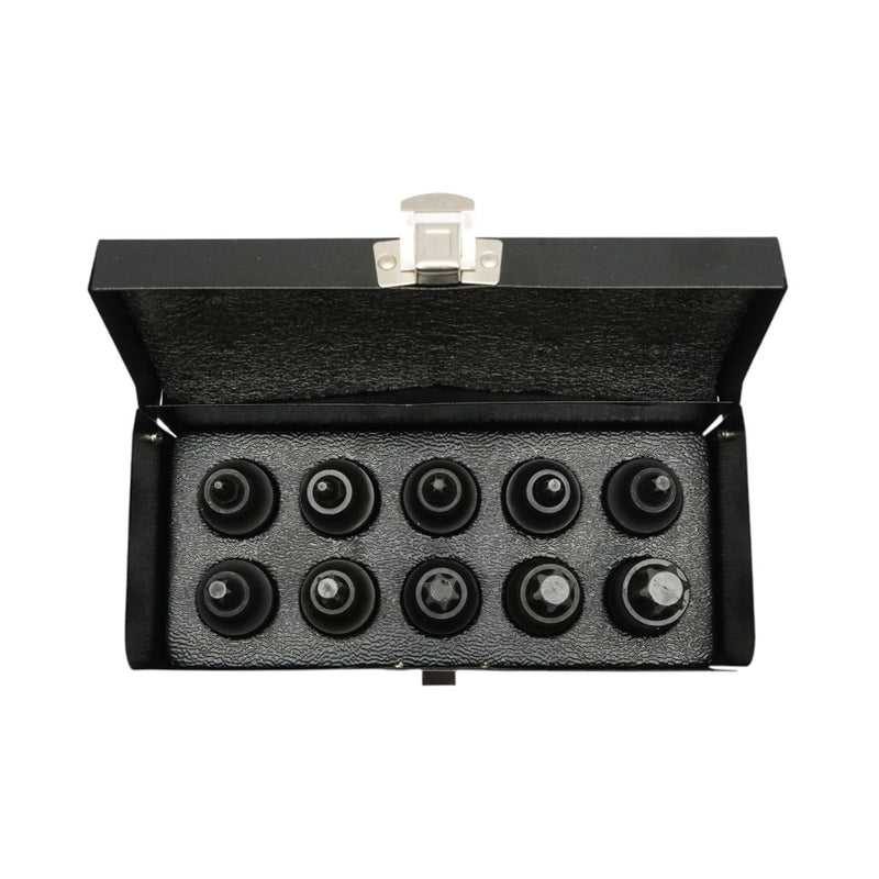 Set da 10 pezzi di bussole con inserto Torx a impatto corte (T20–T70), attacco da 1/2", in acciaio al cromo-molibdeno (Cr-Mo) Breckner Germany