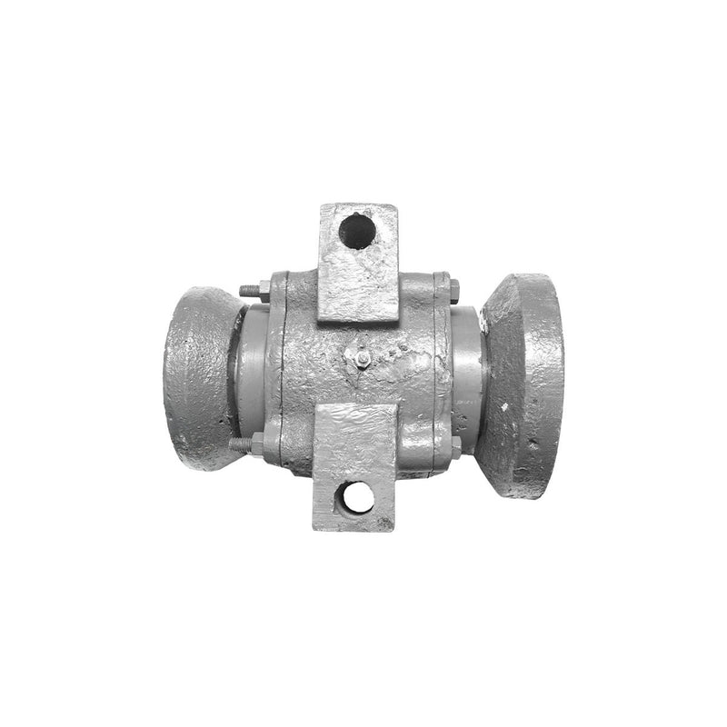 Gruppo cuscinetto per disco assemblato con cuscinetti 32015 e semiboccole – foro quadro da 40 mm – interasse fori 165 mm.