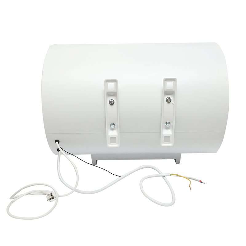 Scaldacqua elettrico AC/DC (solare/220V), 60 L, 2000 W, 470x685 mm, installazione orizzontale, con telecomando, per acqua calda sanitaria. Breckner Germany