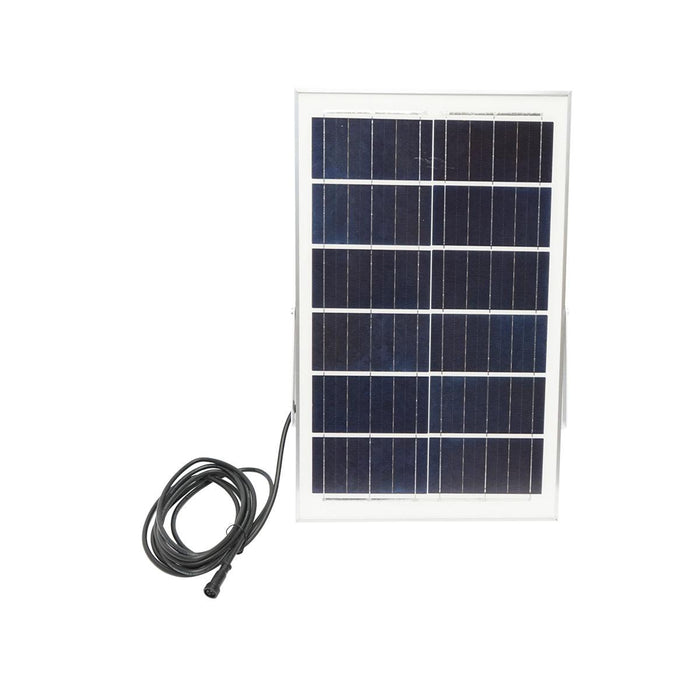 Proiettore LED 400W, 6500K con pannello solare 28W, telecomando e batteria 40Ah