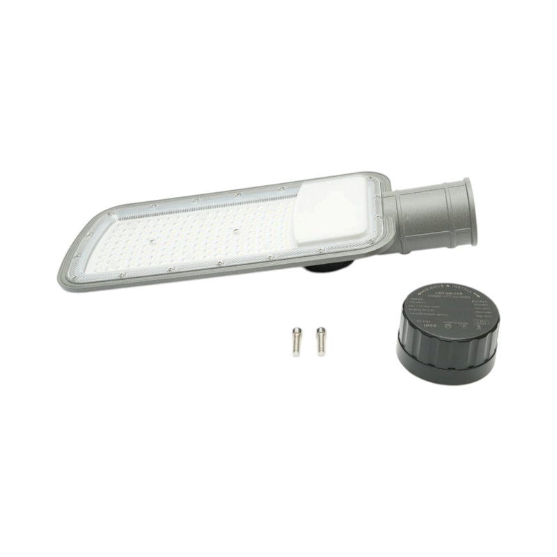 Lampione stradale LED da 100 W, 100-265 V, 6500 K, 12000 lm, montaggio su palo, 430x175x65 mm, IP65 Breckner Germany