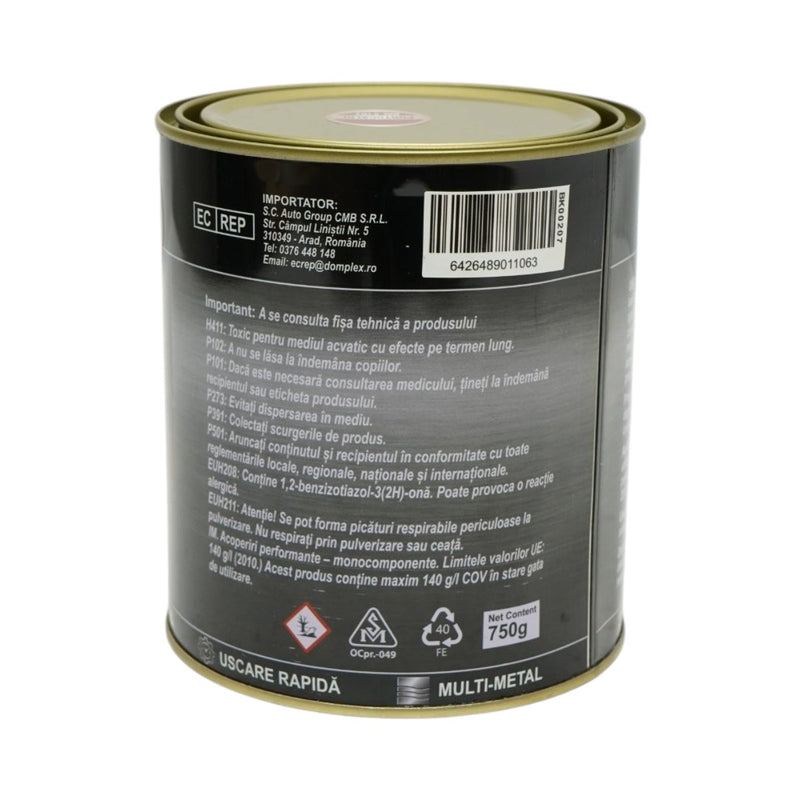 Smalto anticorrosivo 3-in-1 Amazone, arancione (2107), 750 g, per metallo, applicabile direttamente sulla ruggine, a base d'acqua. Breckner Germany