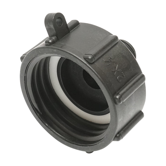 Adattatore S60x6 femmina 1/2 pollici per IBC con filettatura.