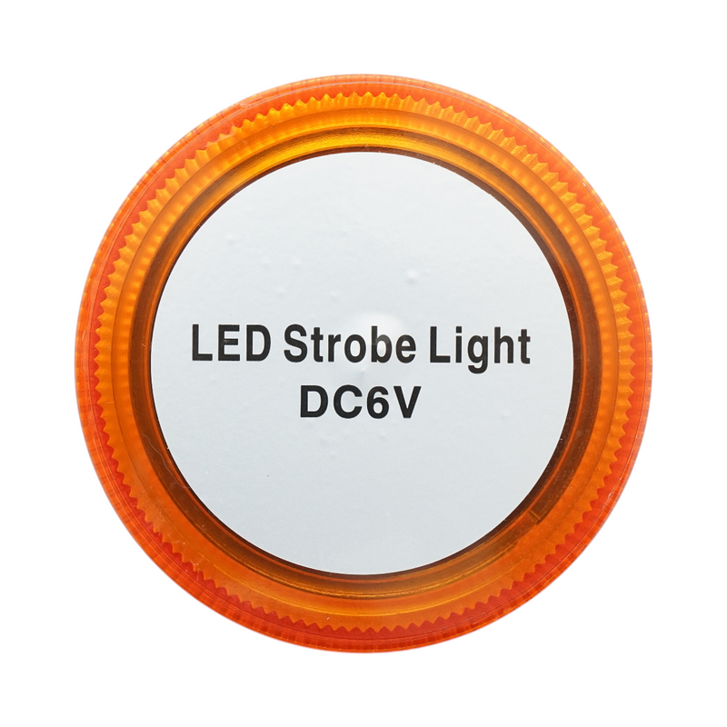 Lampeggiatore stroboscopico LED wireless portatile (24 SMD), 6 V CC (alimentato da 4 batterie AA da 1,5 V), con base magnetica.