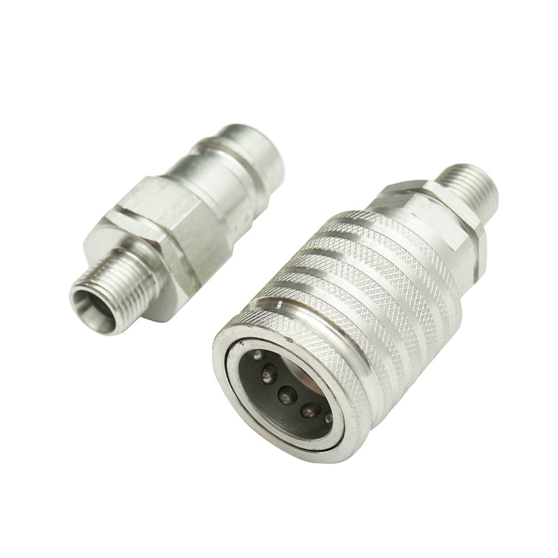 Valvola di intercettazione conica maschio-femmina M16x1,5 mm con filetto esterno Breckner Germany