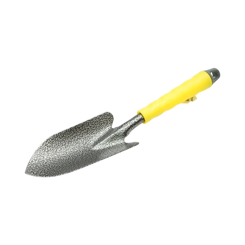 Paletta da giardinaggio Crownman in acciaio al carbonio con punta a lancia (85x340 mm) e impugnatura ergonomica in PP