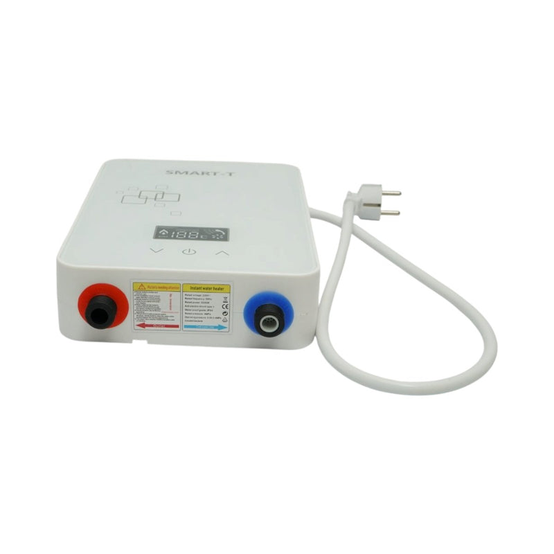 Scaldacqua elettrico istantaneo con doccetta, 220 V, 5500 W, display digitale (30–55 °C), IPX4